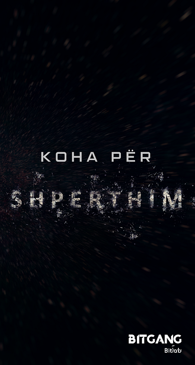 Wallpaper Design "Koha per shperthim" bitgang design explosion photoshop wallpaper wallpaper design