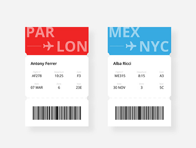 Boarding Pass Daily UI 024 app branding colours dailyui dailyui024 dailyui24 dailyuichallenge ui ux