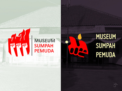 Logo Re-design | Museum Sumpah Pemuda branding design flat icon logo minimal photoshop