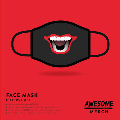 Design For Good Face Mask Challenge branding challenge design digital illustration mask vector