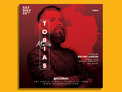 Dj Flyer Template artist club concert country music dance dj electro electronic event flyer house music lounge minimal music online dj online show party party music progressive soulful