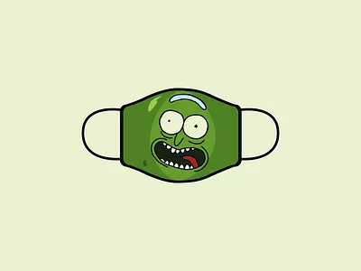 Pickle Rick design icon
