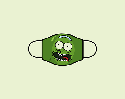 Pickle Rick design icon