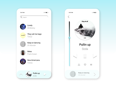 Music player figma mobile mobile app design music music app music player