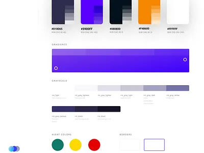 Style Guide- A Mini Edition colour palette design system gradients shades styleguide visual system