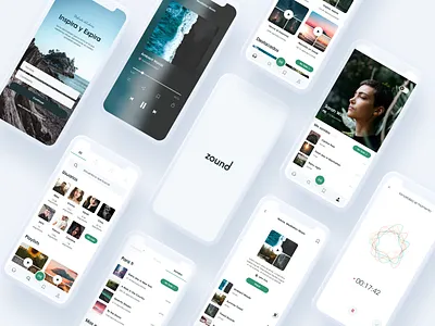 zound - App Design app app design branding figma music music app record sound ui uidesign ux