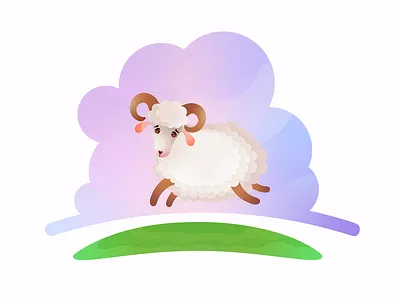 Cute lamb animal animals art farm illustraion illustrator lamb vector