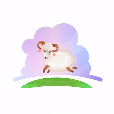 Cute lamb animal animals art farm illustraion illustrator lamb vector