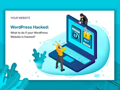 Wordpress Hacked hacked illustration illustrator