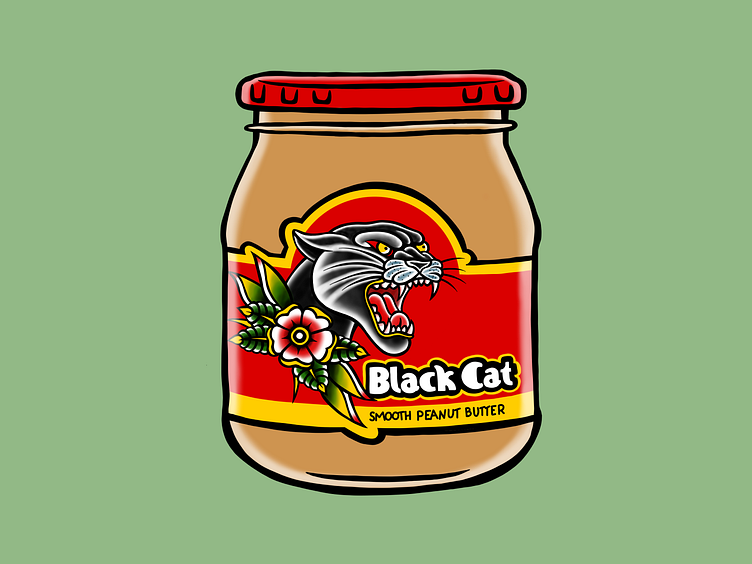 Black Cat Peanut Butter ReDesign by Sarah Price 👋 on Dribbble