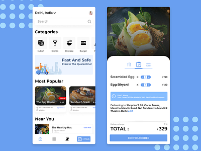 Food Delivery App UI Design daily ui challenge delivery delivery app design food food and drink food app food delivery resturant ui ui design ux