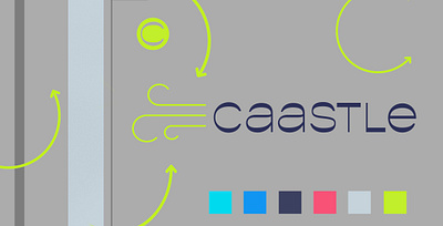 caastle identity study branding identity logo typography