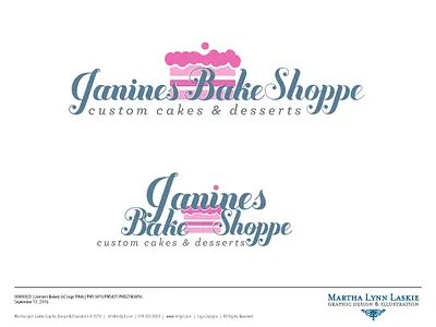 JaninesBakery bakery bakery logo become impressive branding brooklyn business card contractor graphic design hiremarthalynnlaskie logo logo design marketing mug packaging typography website design yonkersagency