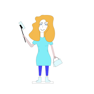 girl taking a selfie artwork card isolated вектор дизайн иллюстрация логотип мультик персонаж рисунок селфи телефон фон