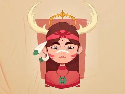 India art artist brazil character characterdesign color design illustration illustrator ilustrator india indio photoshop