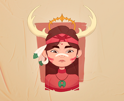 India art artist brazil character characterdesign color design illustration illustrator ilustrator india indio photoshop