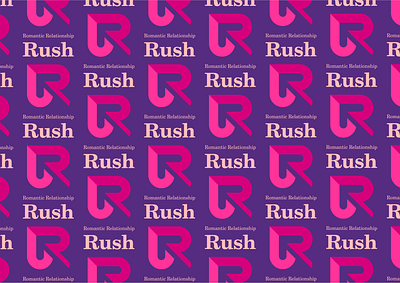 Rush design icon illustration logo typography