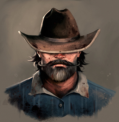 Cowboy Illustration character design graphic art illustration