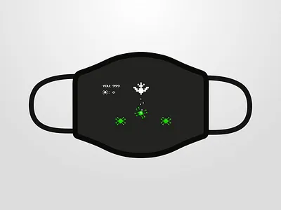 Design For Good Face Mask Challenge art atari challenge covid19 mask videogame vintage