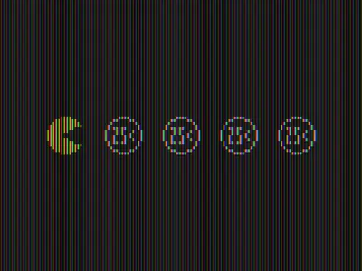 Happy 40th, Pac-Man 8bit 8bitart bitmap game art game illustration games illustration pacman retro retro design