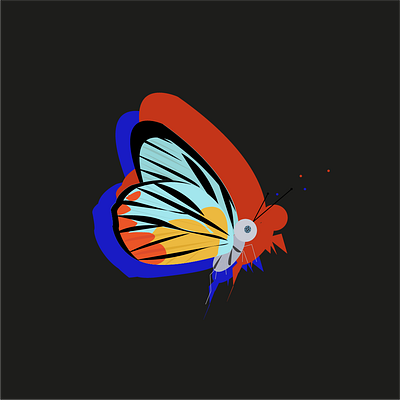 Jezebel butterfly 2 beauty branding butterfly design fauna flat illustration flat illustrations flatdesign kids logo metamodern night party transform transformation ui vectorart