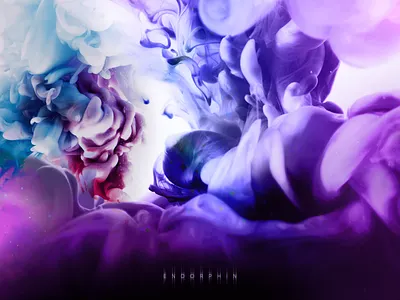 ENDORPHIN abstract beautiful bright bright color color colorful cover emotional emotions energy illustration ink splash