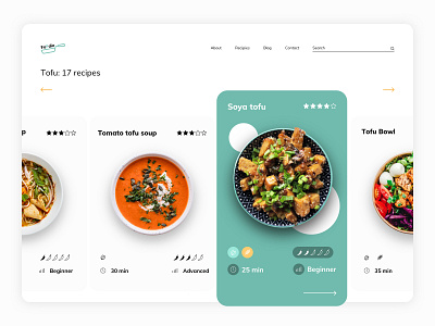 Foodie deisgn food recipes sketch ui ux website