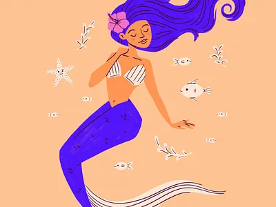 Olivia crop design drawing fish hawaii illustration sketch