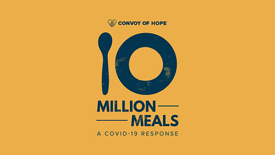 10 Million Meals | A COVID-19 Response branding covid 19 design graphic illustration logo plate relief spoon yellow