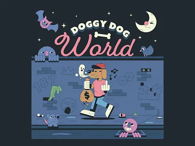 Doggy Dog album cartoon illustration illustrator moons music snoop snoop dogg