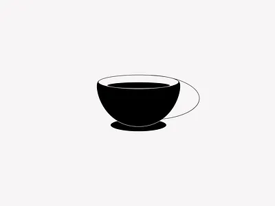 morning 😴 coffee coffee cup design draft drafts flat illustration minimalist vector