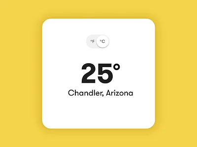 Weather Widget animation animations app app design converter slider temperature toggle ui weather widget