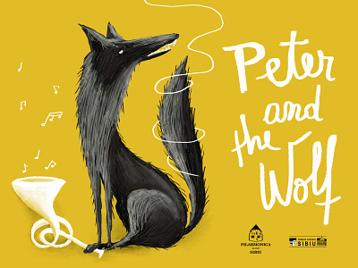 Peter and the Wolf animal animal illustration art brush children children book illustration childrens book classical classical music drawing flat illustration illustration music peterandthewolf photoshop prokofiev story storybook tablet wolf