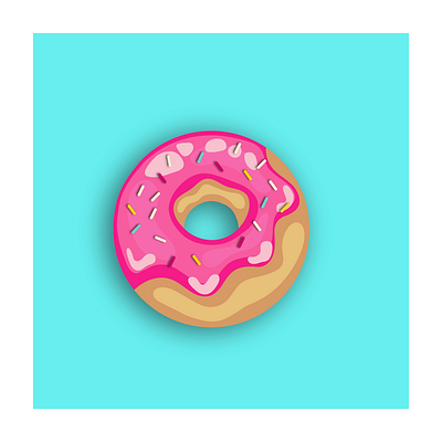 Donut design illustration