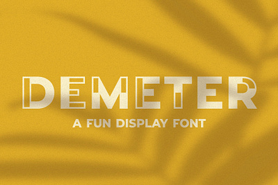 Demeter // A Fun Display Font branding design display font font design fonts collection fun fun design fun display fun display font fun display fonts fun font fun fonts lettering logo logo design logo font poster font sans serif sans serif font typography