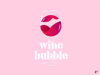 Wine bubble artwork bubble design font illustration illustrator logo logo design logotype vector vector art wine