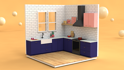 kitchen 3d animation kitchen motion motiongraphics