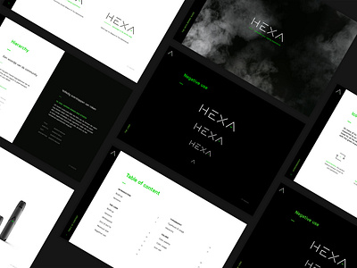 HEXA - Branding & Redesign ✳️ (1/2) branding branding guidelines branding identity design guidelines product photography styleguide vape vaping