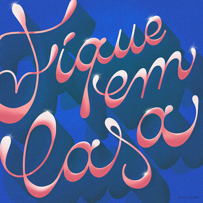 Stay at home lettering design hand lettering lettering stayhome typography