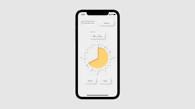 Daily UI 14 - Countdown app application classy daily daily ui dailyui design neumorph neumorphic neumorphism ui ux web