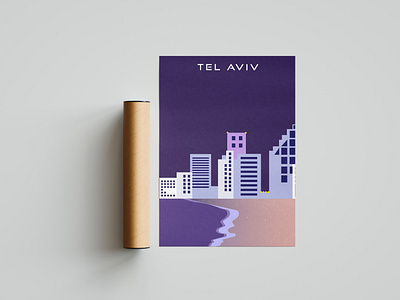 Tel Aviv illustration photoshop