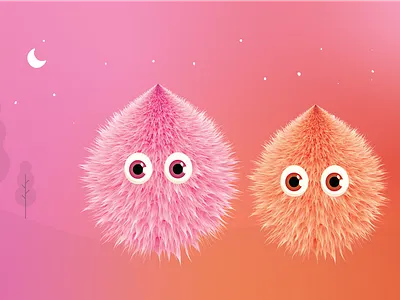 Cute Monster avatar illustration vector