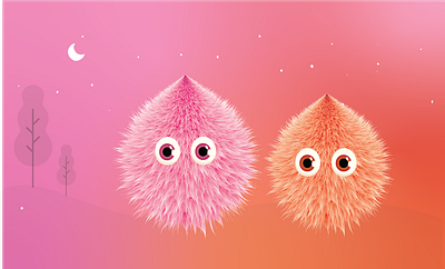 Cute Monster avatar illustration vector