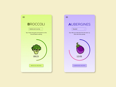 DailyUI Day 14 014 countdown countdowntimer dailyui dailyui014 dailyuichallenge design illustration ui uidesign ux vegetable