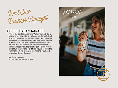 Zokoe Team 4 badge branding gold logo real estate realtor