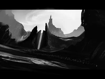 Gates concept digital painting digitalart drawing illustration sketch