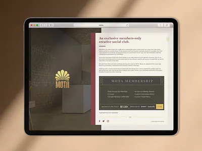 Mota Application Form california cannabis classy club fancy gold luxury marijuana membership mota register signup social webapp weed