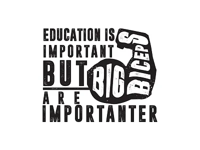 Big Biceps biceps big design graphic illustration photoshop quote