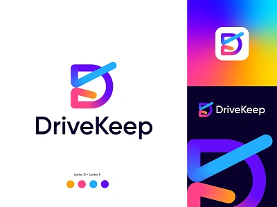 DriveKeep l DK logo l Server security abstract brand identity branding ecommerce letter logo logo agency logo designer logo mark logotypo meaningful logo minimlist logo modern logo modern logo design morden professsional logo startup logo tech logo technology visual identity