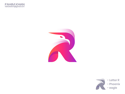 letter R Eagle Phoenix icon falcon logotype identity a b c d e f g h i j k l abstract logo colorful logo digital creation falcon gradient hawk icon identity lettermark logo logo design logo trend 2022 logotype m n o p q r s t u v w x y z modern logo phoenix r letter r letter logo r mark